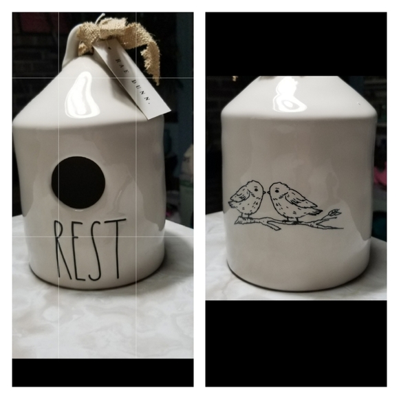 Rae Dunn Other - Rae Dunn REST round ceramic rustic farmhouse cottage country Birdhouse
